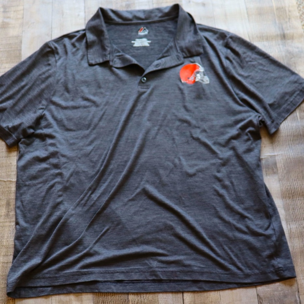 Cleveland Browns polo golf shirt - XXL gray
